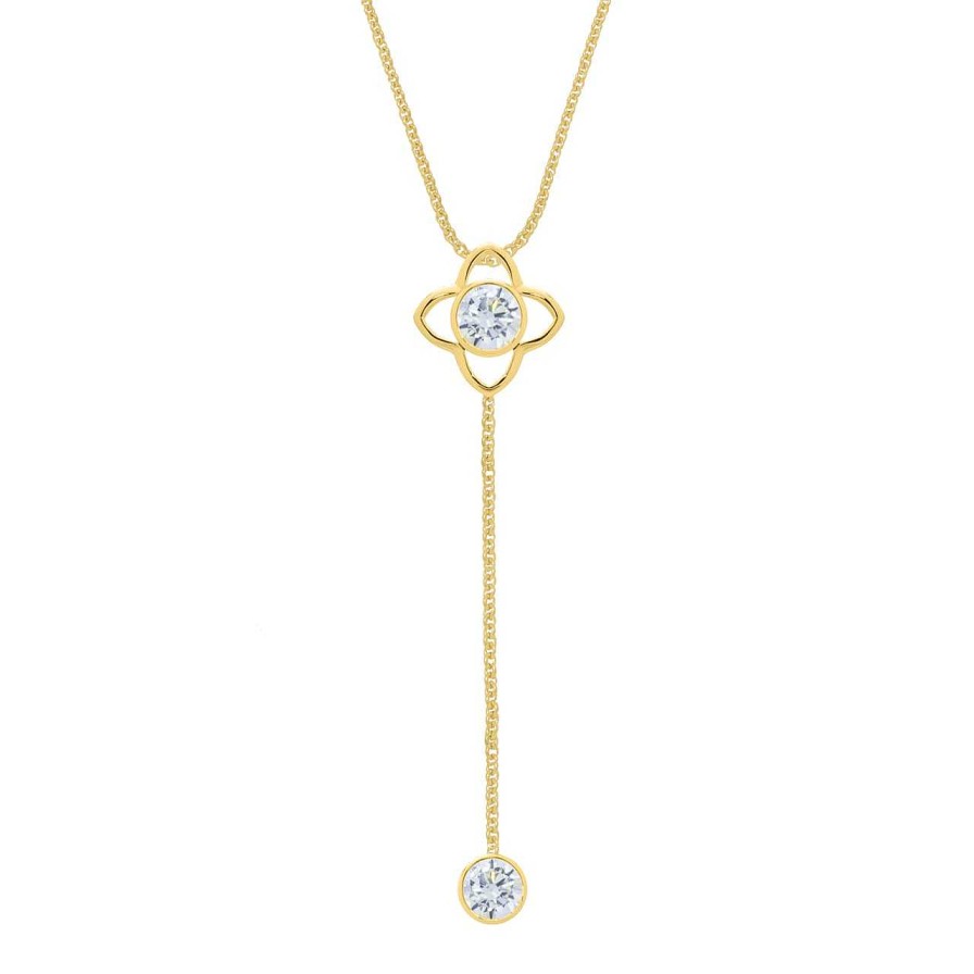 Necklaces CANDY | Y Necklace Gemma, 925 Sterling Silver, Gold-Plated