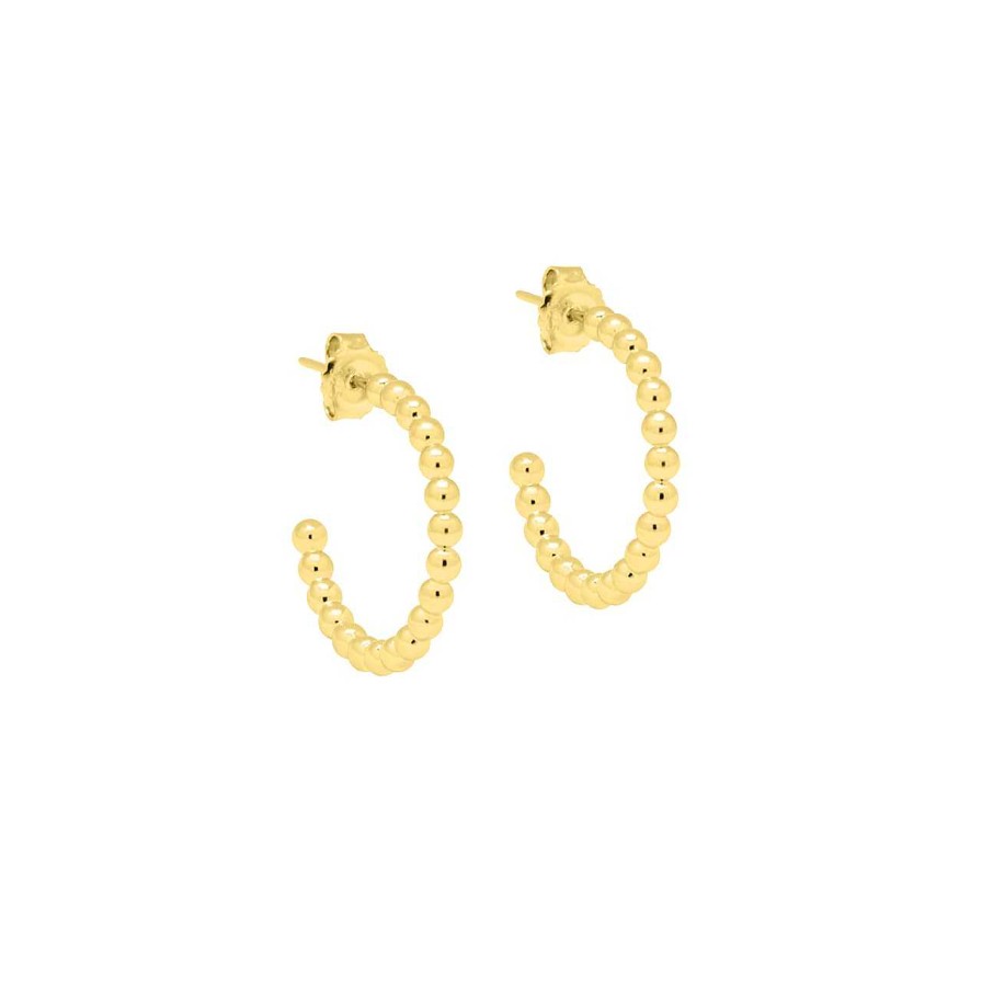 Earrings CANDY | Hoop Earrings Pop, 925 Sterling Silver, Gold-Plated