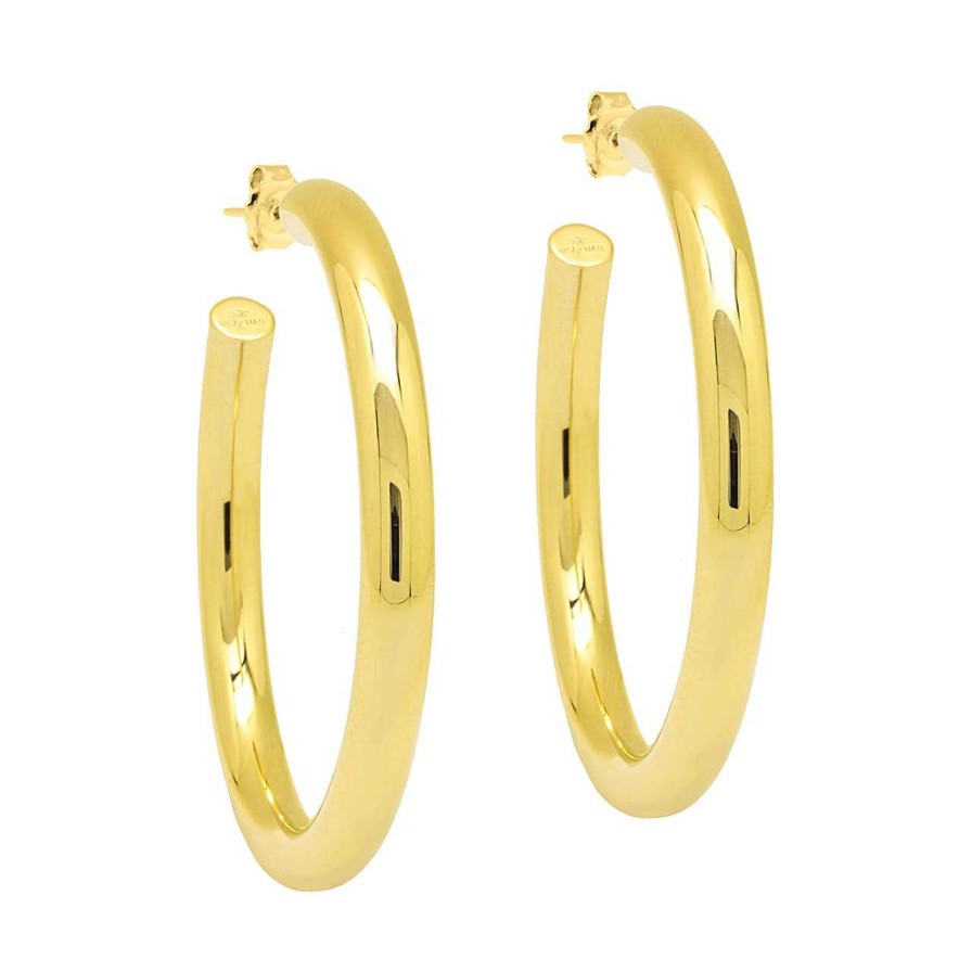 Earrings CANDY | Hoop Earrings Amy, 925 Sterling Silver, Gold-Plated