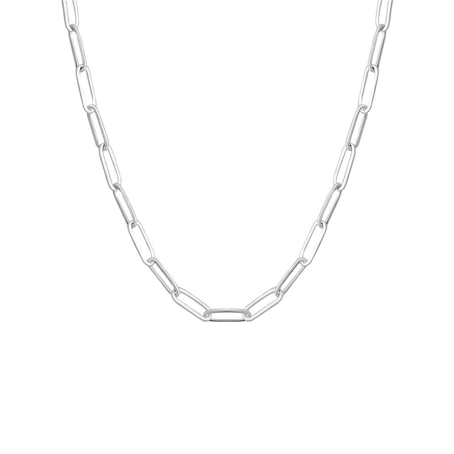 Necklaces CANDY | Paper-Clip-Necklace Sanda, 925 Sterling Silver