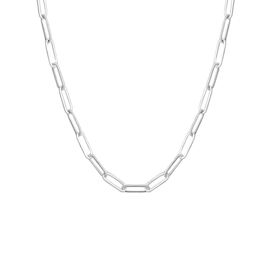 Necklaces CANDY | Paper-Clip-Necklace Sanda, 925 Sterling Silver