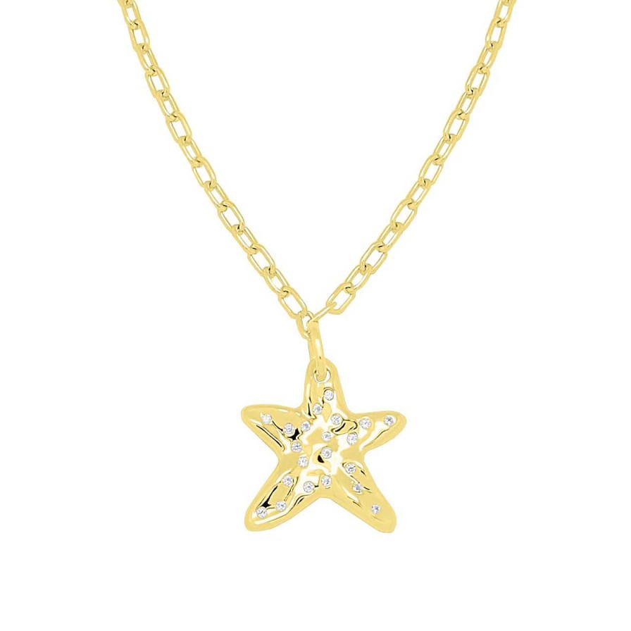 Necklaces CANDY | Necklace Lucky Starfish, 925 Sterling Silver, Gold-Plated