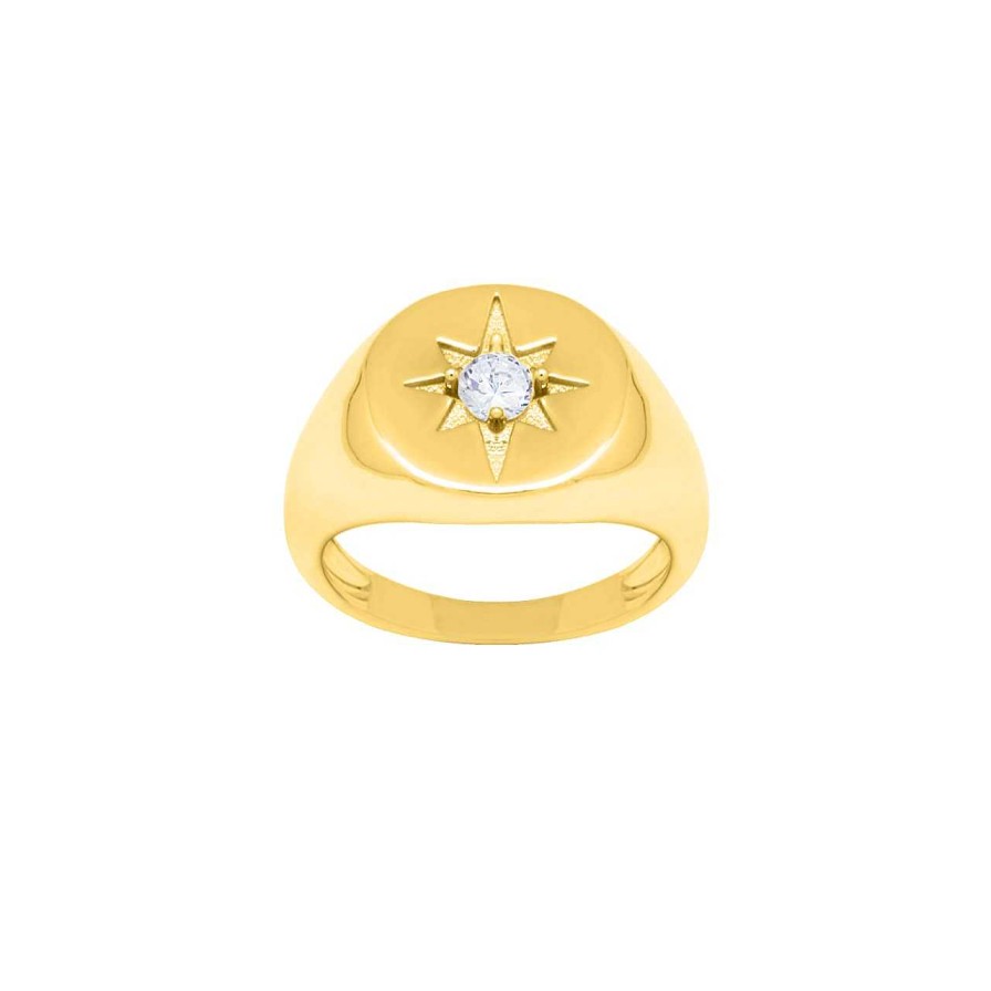 Rings CANDY | Ring Aura, 925 Sterling Silver, Gold-Plated