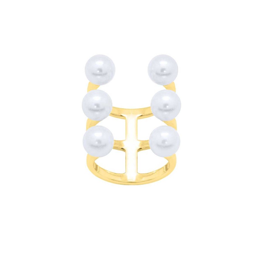 Rings CANDY | Ring Allegra Bold, 925 Sterling Silver, Gold-Plated