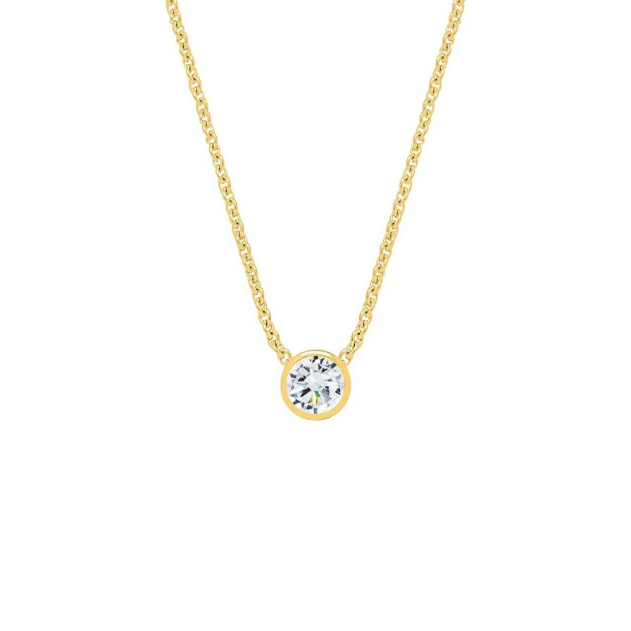 Necklaces CANDY | Necklace Sheer Bliss 7 Mm, 925 Sterling Silver, Gold-Plated