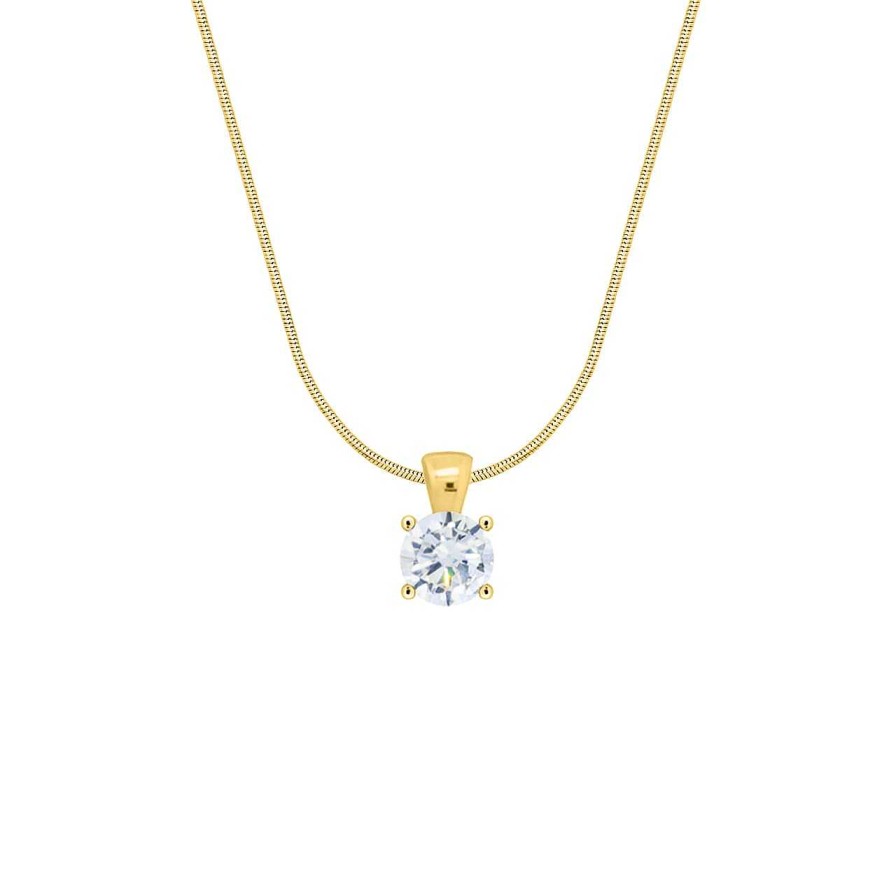 Necklaces CANDY | Necklace Demure 9 Mm, 925 Sterling Silver, Gold-Plated