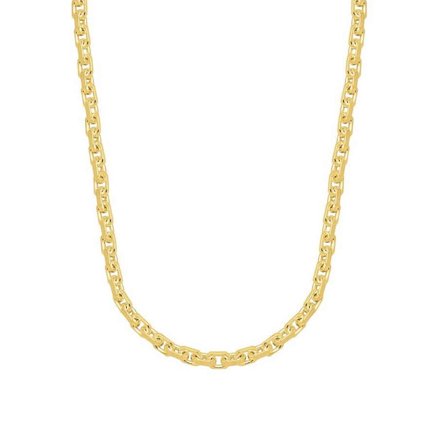 Men CANDY | Anchor Chain Necklace Zelos, 925 Sterling Silver, Gold-Plated