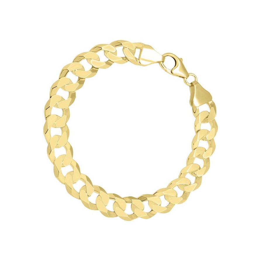 Men CANDY | Curb Chain Bracelet Hemera 7.7 Mm, 925 Sterling Silver, Gold-Plated